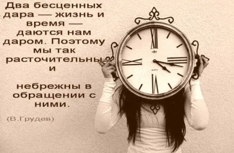 Открытка Высказывания, мысли - Открытка с часами: Сюрреализм и время | Красивая открытка #69