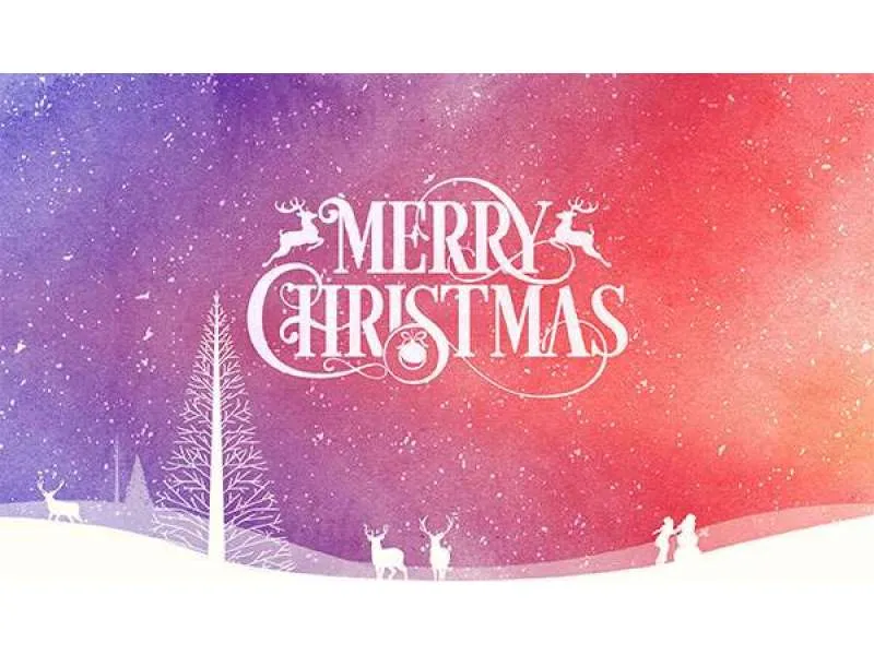 Открытка Merry Christmas - Мерри Кристмас: Праздничная открытка с оленями | Красивая открытка #5