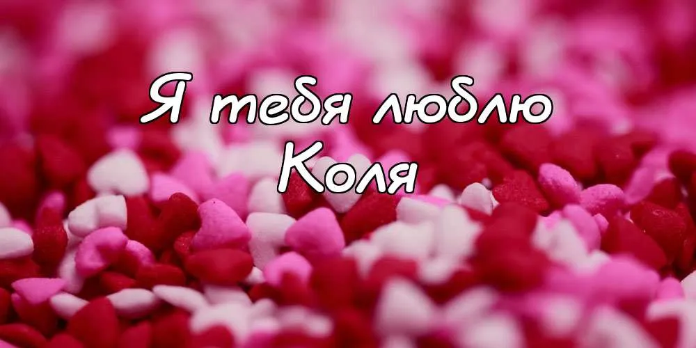 Открытка Открытки с именем Николай   - Лепестки роз: красные и розовые | Красивая открытка #176