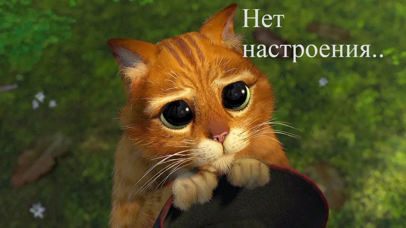 Открытка нет настроения - Кот из мультфильма: открытка с котенком | Красивая открытка #12