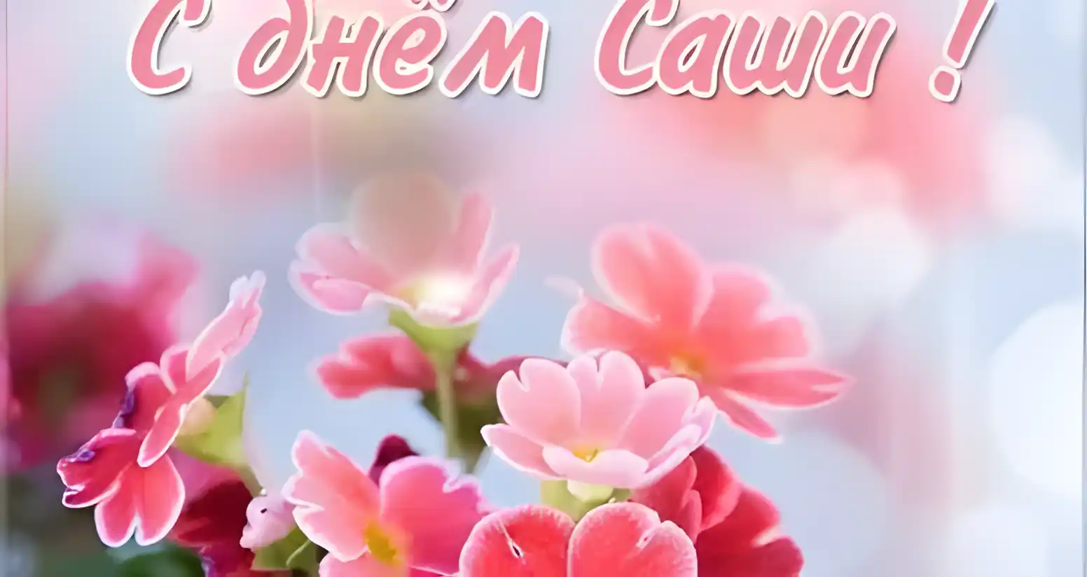 Открытка открытки с именем Александр - Розовые цветы: открытка с нежными бутонами | Красивая открытка #129
