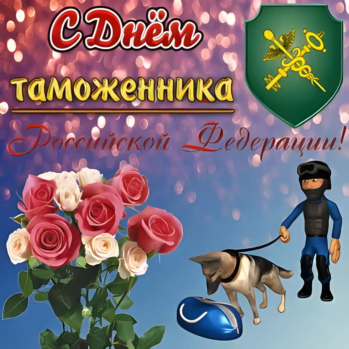 Открытка день таможенника - Поздравительная открытка с днем таможенника | Красивая открытка #6