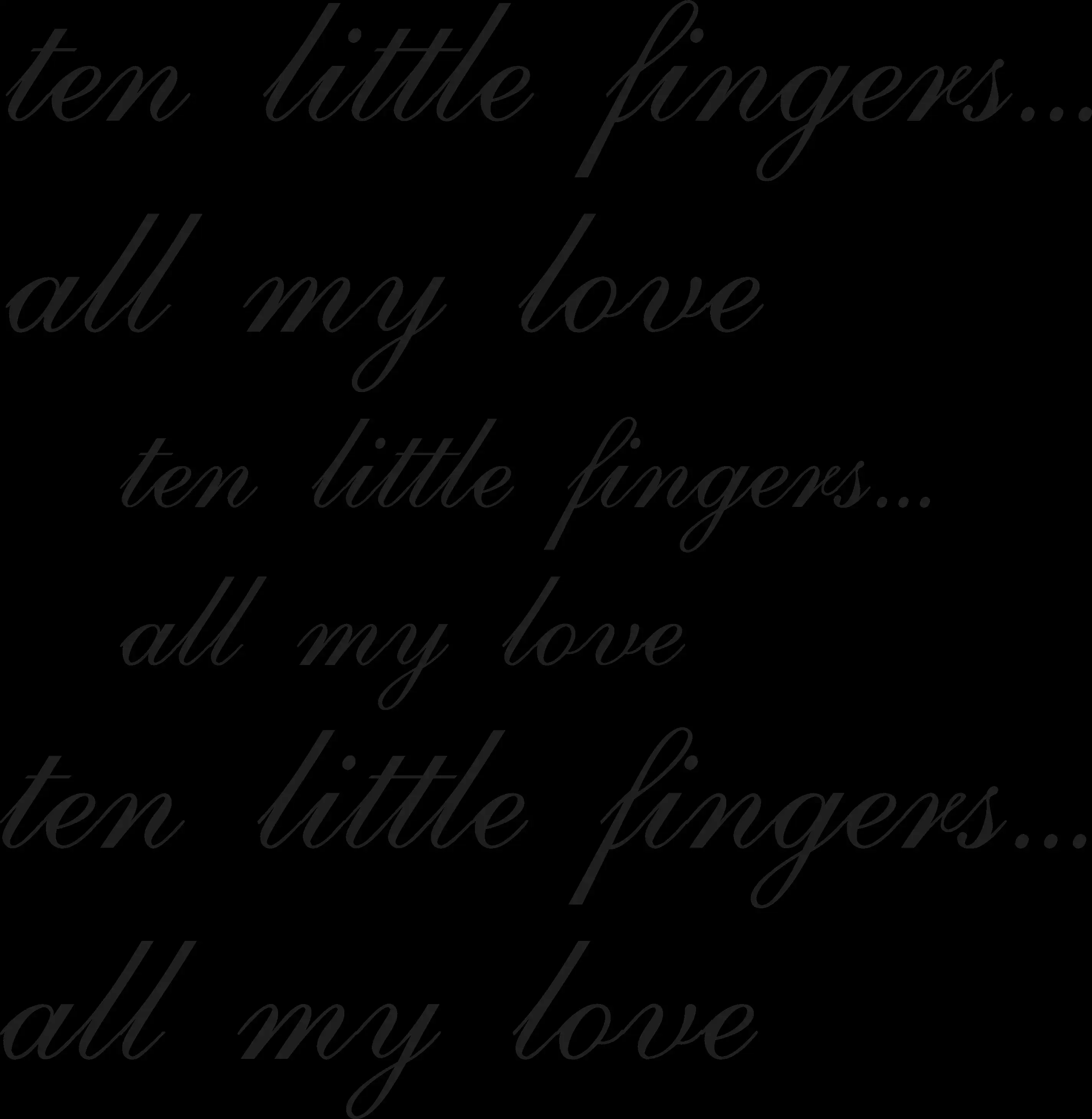 Открытка Надписи - Открытка с надписью "ten little fingers" | Красивая открытка #10