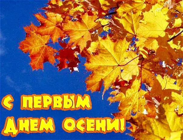 Открытка С первым днём осени - С Первым Днём Осени! | Красивая открытка #42