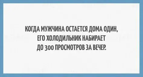 Открытка Мужской юмор - Открытка: Когда остаётся один | Красивая открытка #9