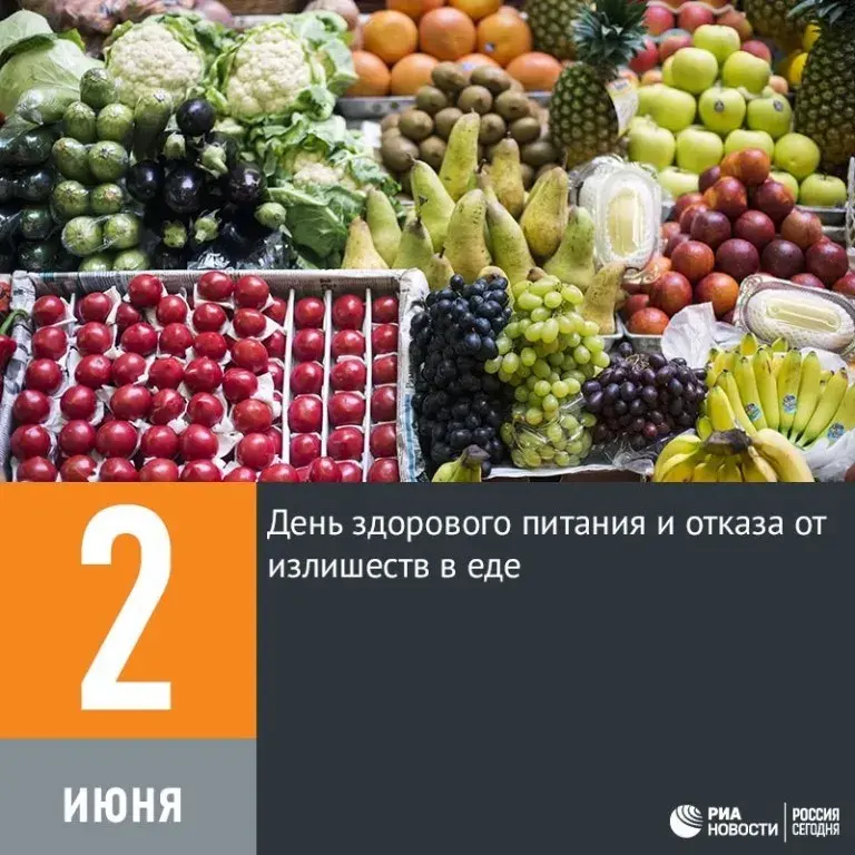 Открытка День здорового питания - День фруктов: открытка 2 июня | Красивая открытка #7