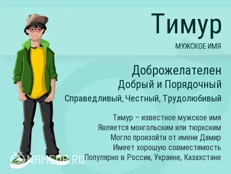 Открытка Открытки с именем Тимур - Имя Тимур: значение, картинка, поздравления | Красивая открытка #134